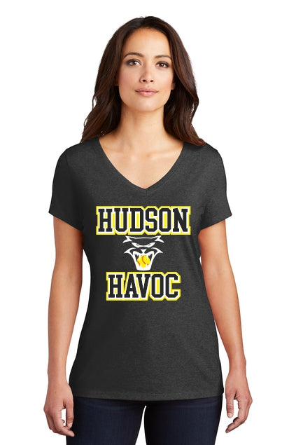 HH ladies triblend v-neck tee