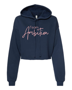 NEW! TEAM AMBITION ladies crop hoodie (3 colors)